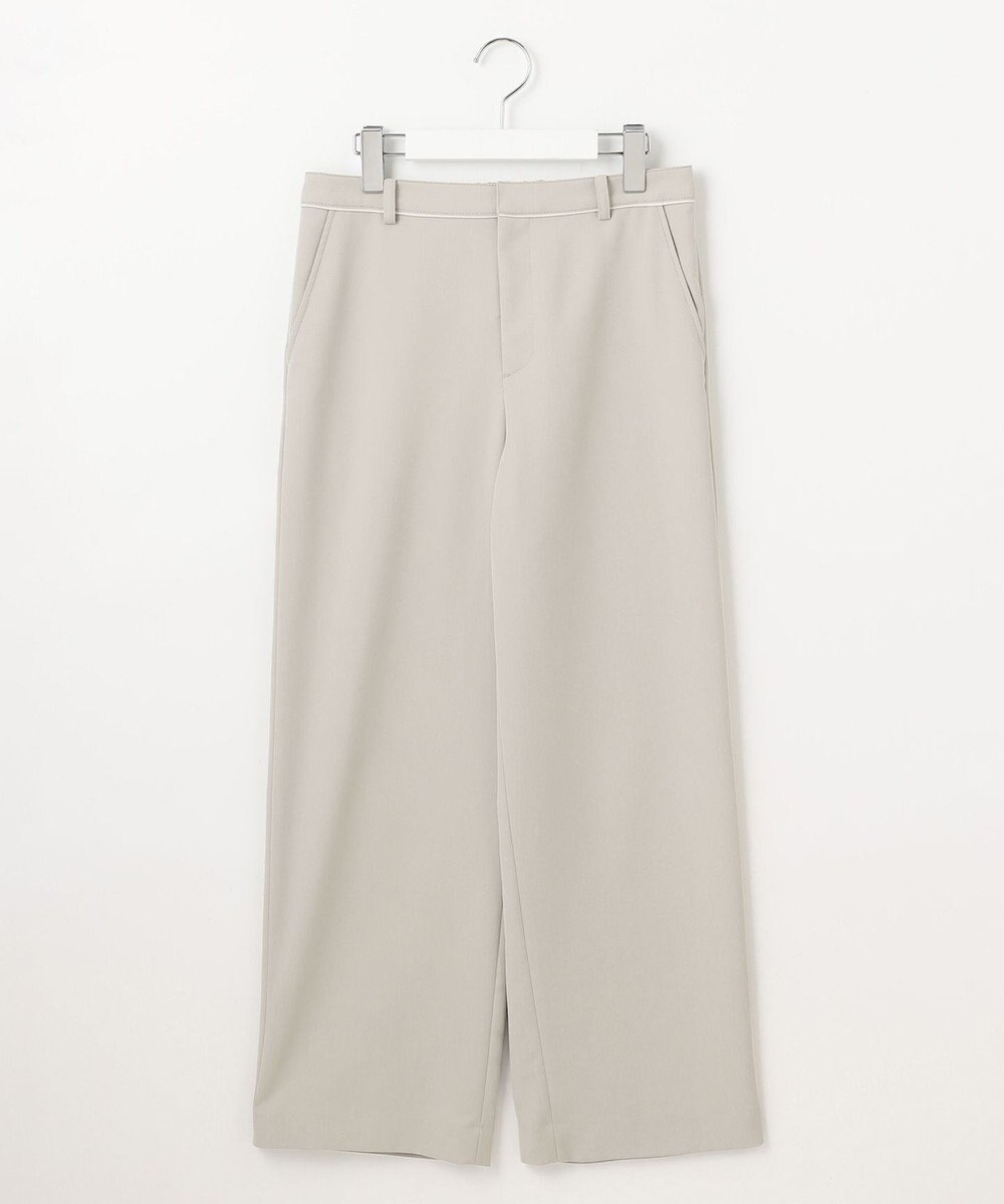 J.PRESS LADIES 【洗える】Crispyツイル ストレート パンツ 