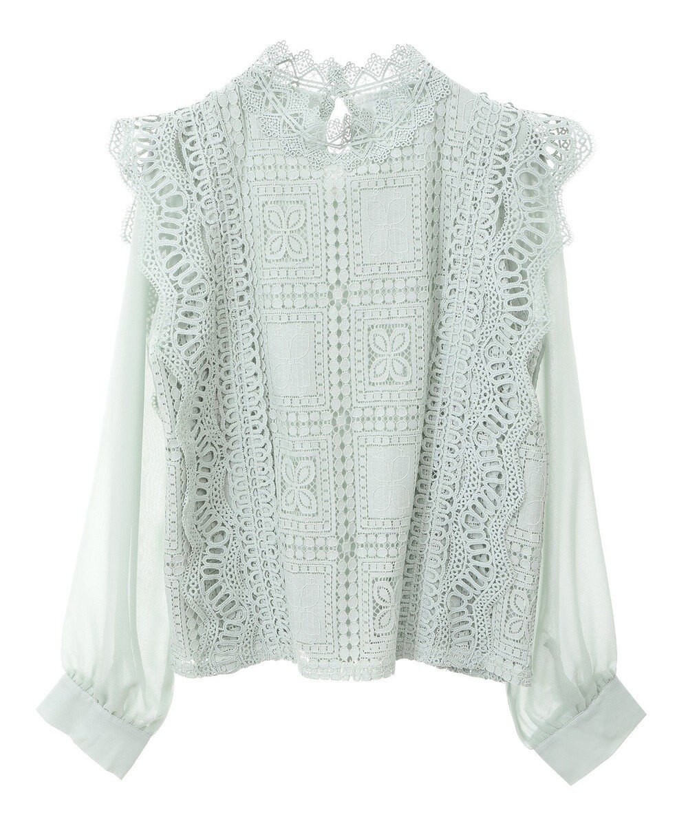 Green Parks ・Ｐｅｔｉｔ　Ｆｌｅｕｒ　イロイロレースブラウス 