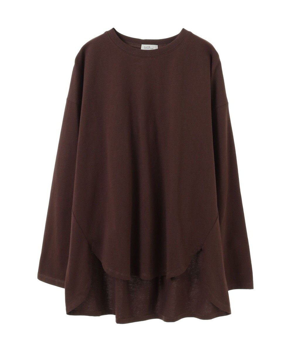 earth music&ecology ラウンドルーズロンＴ 