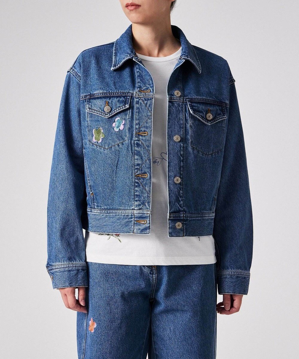 Paul Smith PS Happy フラワーエンブロイダリー デニムジャケット 
