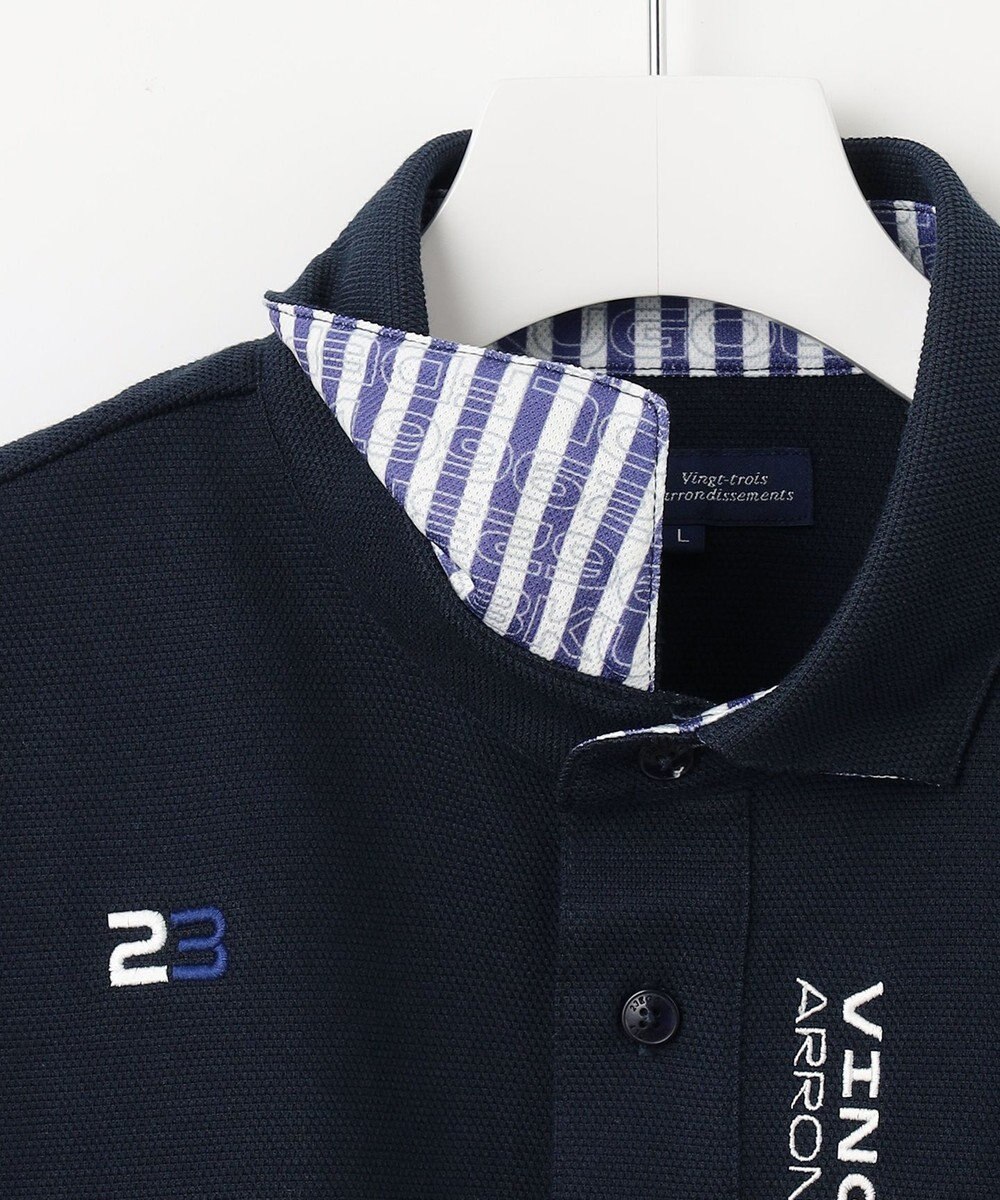 23区GOLF 【MEN】【UVケア 】ベーシック 長袖ポロシャツ 