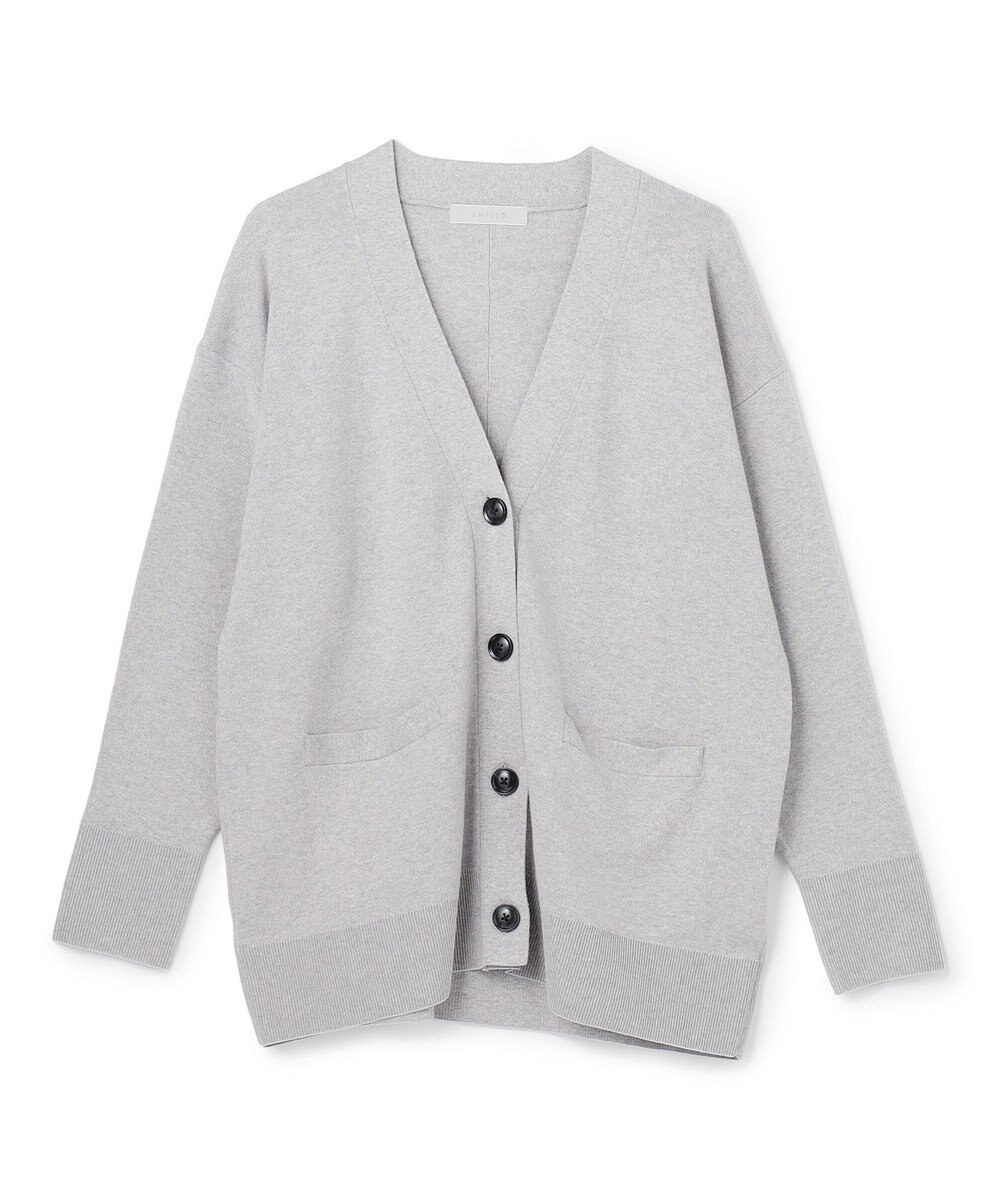 UNFILO 【野呂佳代さん着用】コットンカシミヤニット Vネックカーディガン 