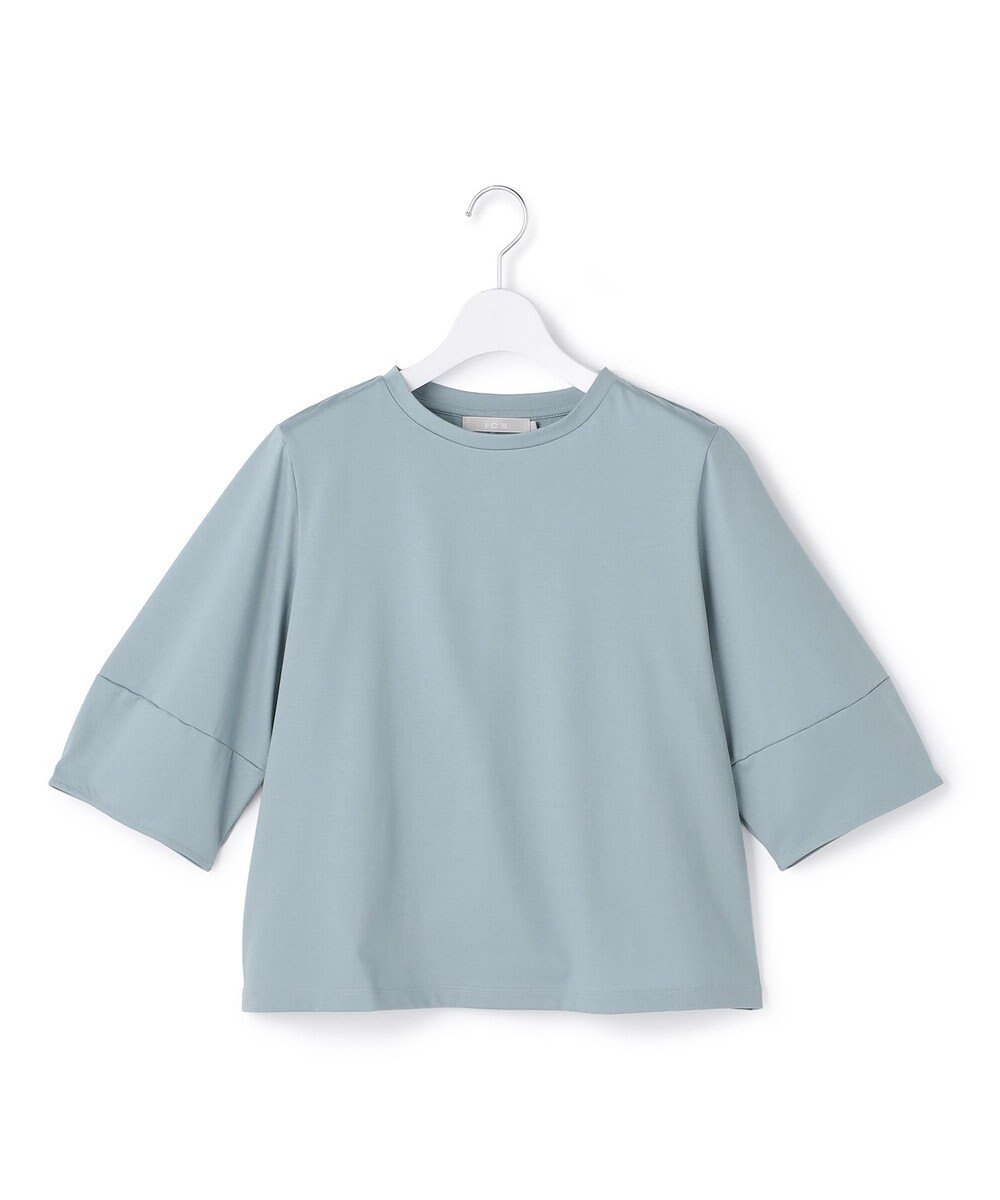 ICB L シャツジーナプレーディング ランタンスリーブカットソー 