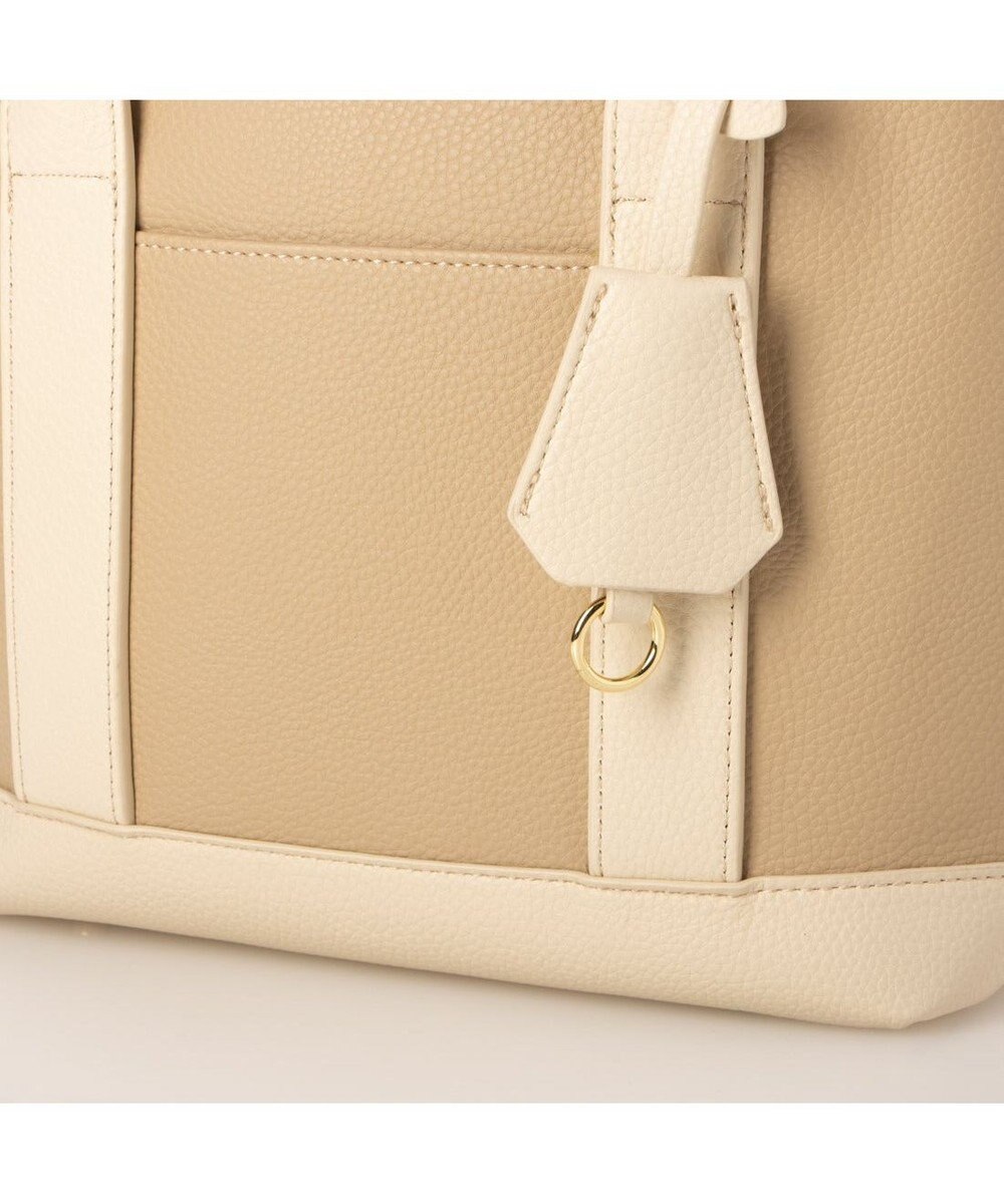 UNBILLION 【テレビ ドラマ着用アイテム】cachecache ショルダー付きパーテーション合成皮革トート 