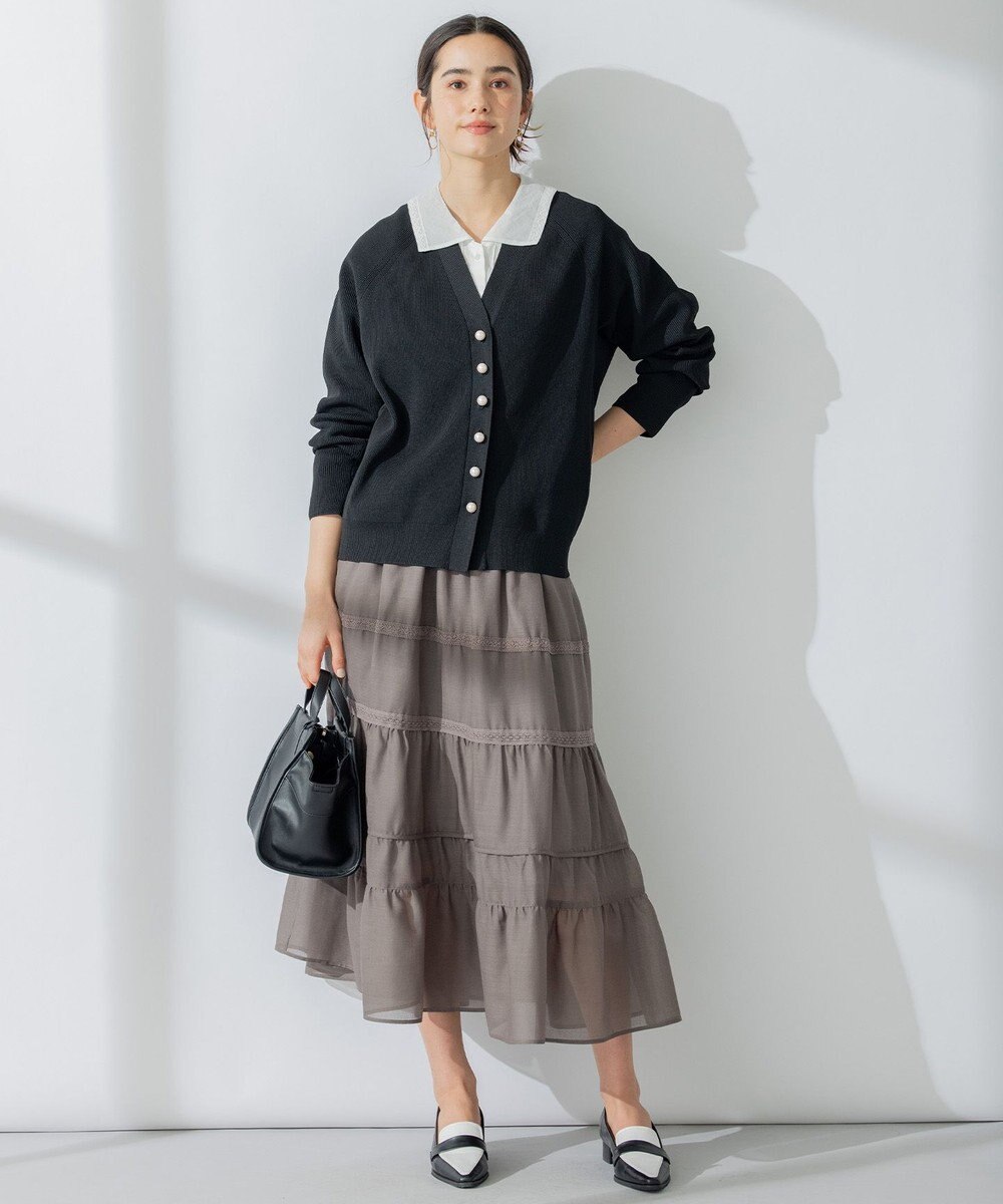 組曲 L 【人気商品が春カラーで登場！】スポンディッシュニット カーディガン 