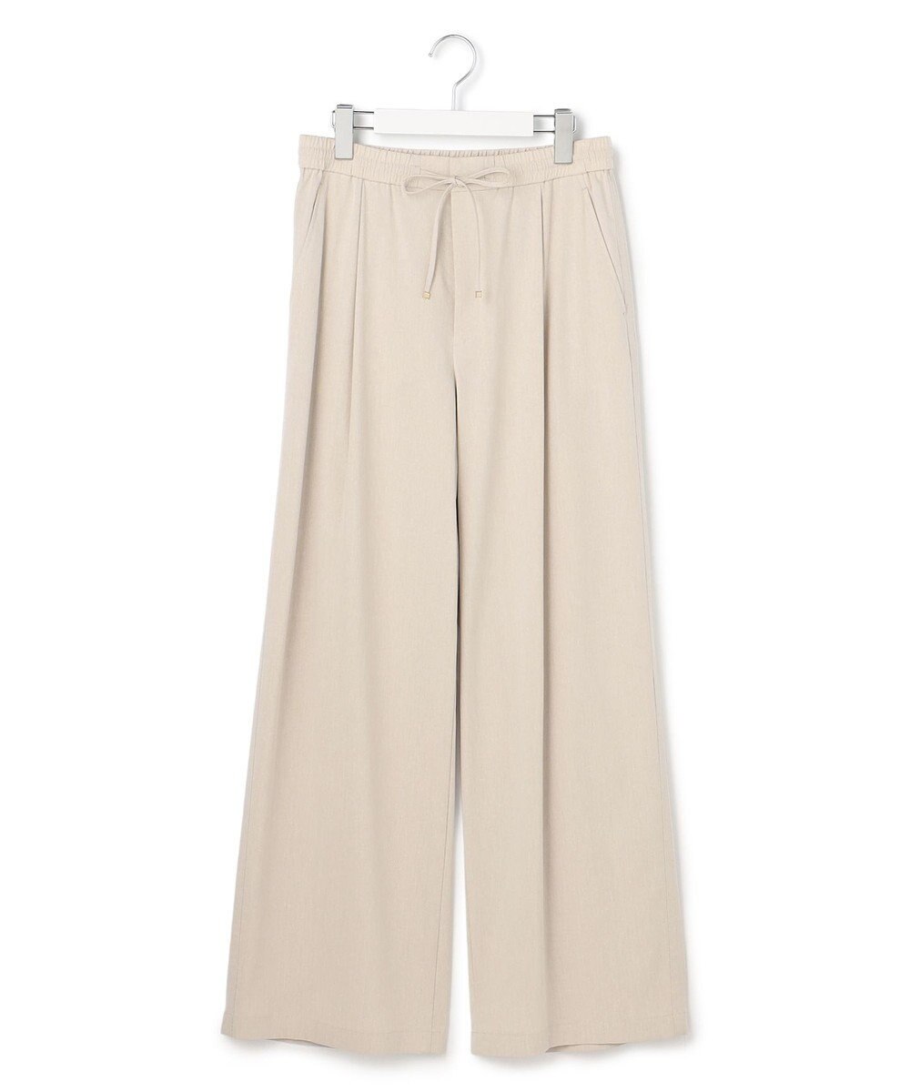 23区 【先行予約】ナチュラルスラブストレッチ ワイドパンツ 