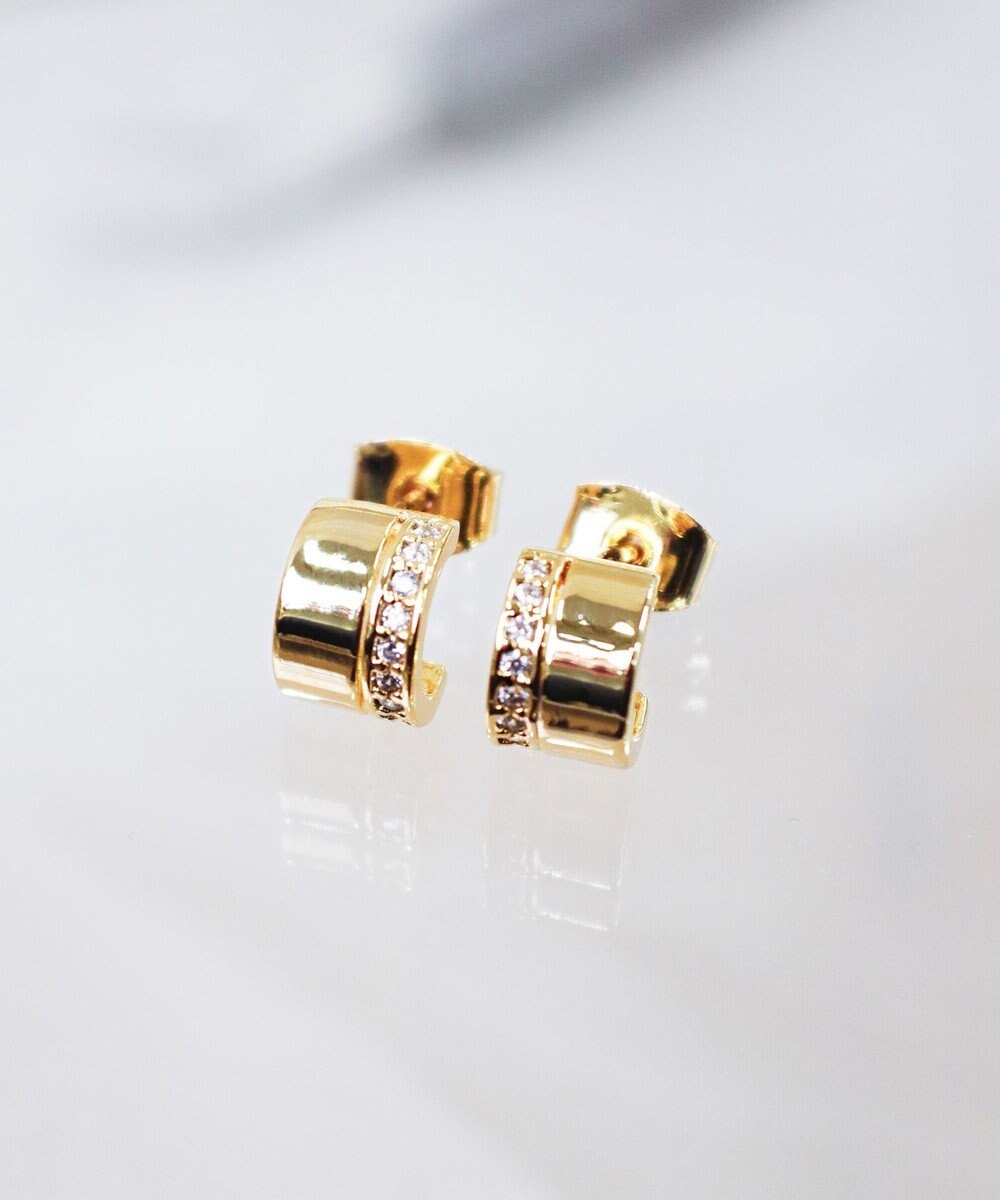 Tiaclasse 【金属アレルギー対応】ラインフープピアス 