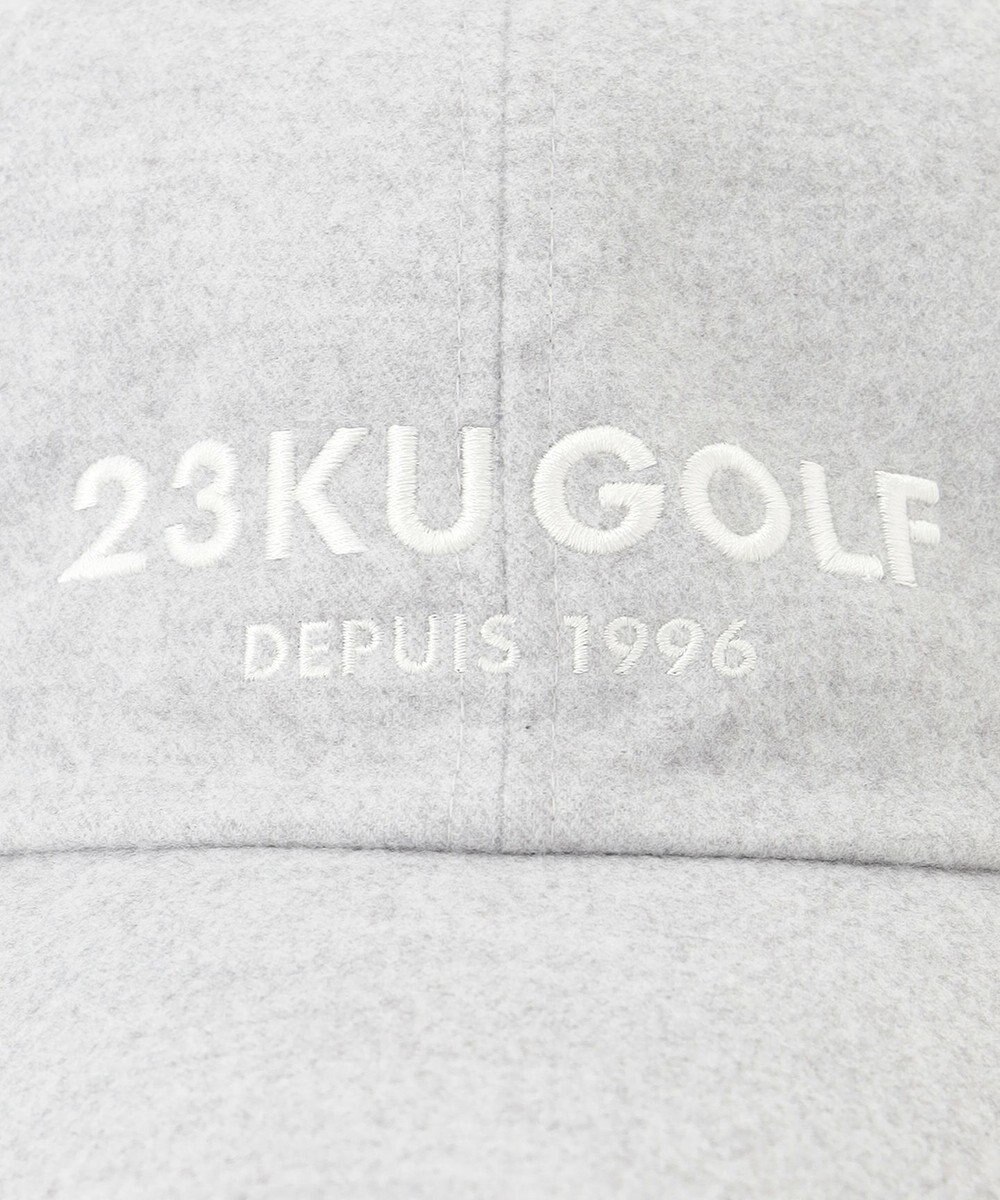 23区GOLF 【WOMEN】耳当て付スェードキャップ 