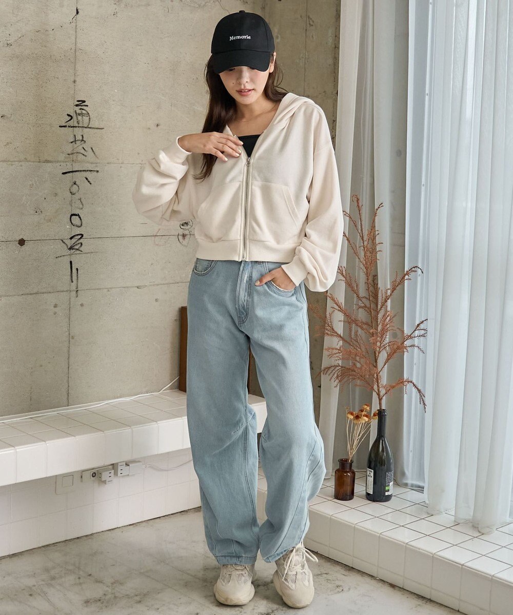 WEGO ショートジップパーカー 