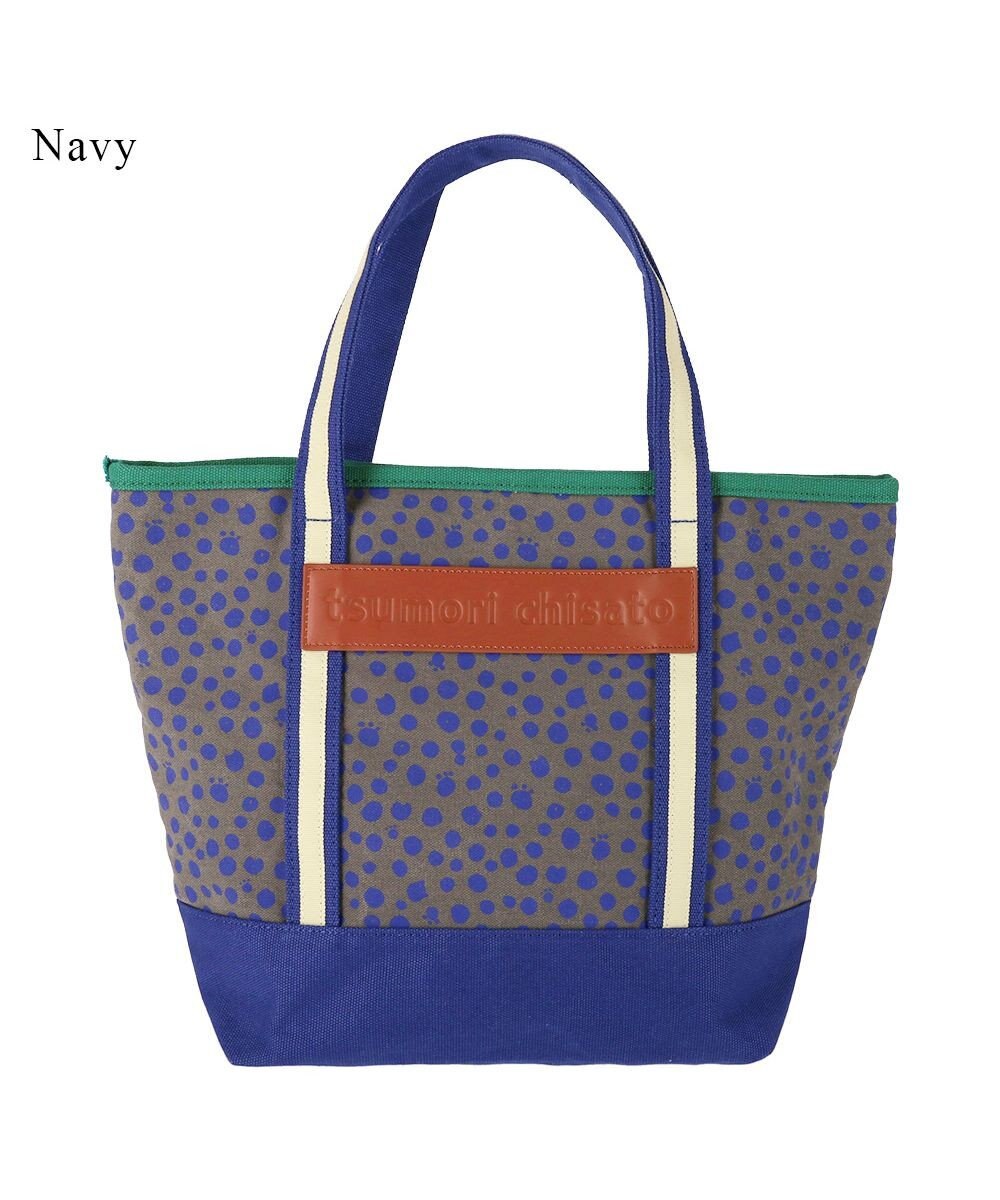 tsumori chisato CARRY コットンポルカドット ハンドバッグ Mサイズ 
