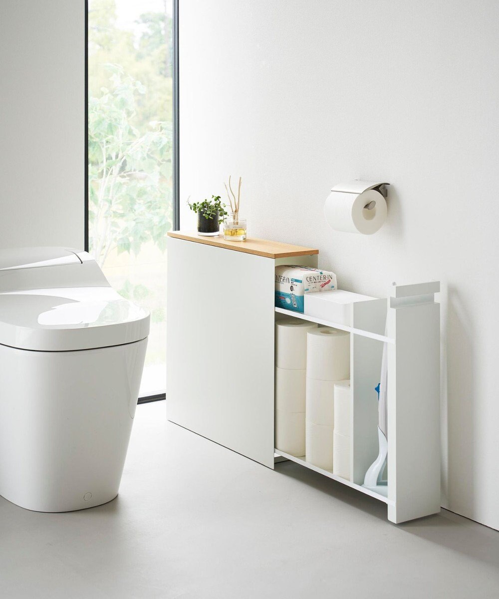 tower 隠せるトイレ引き出し収納 タワー ホワイト 