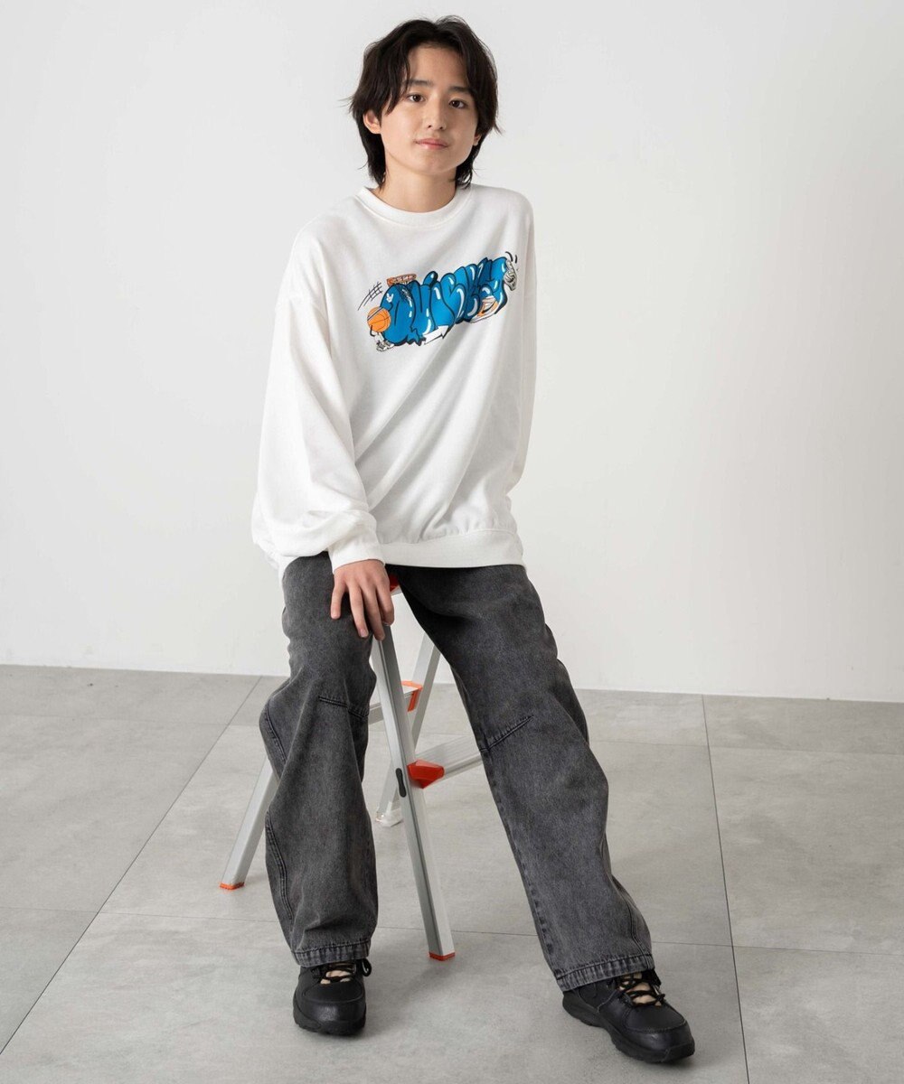 WEGO 【キッズITEM】イージーバレルレッグデニムパンツ（JUNIOR） 