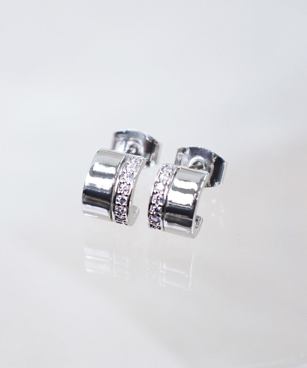 Tiaclasse 【金属アレルギー対応】ラインフープピアス 