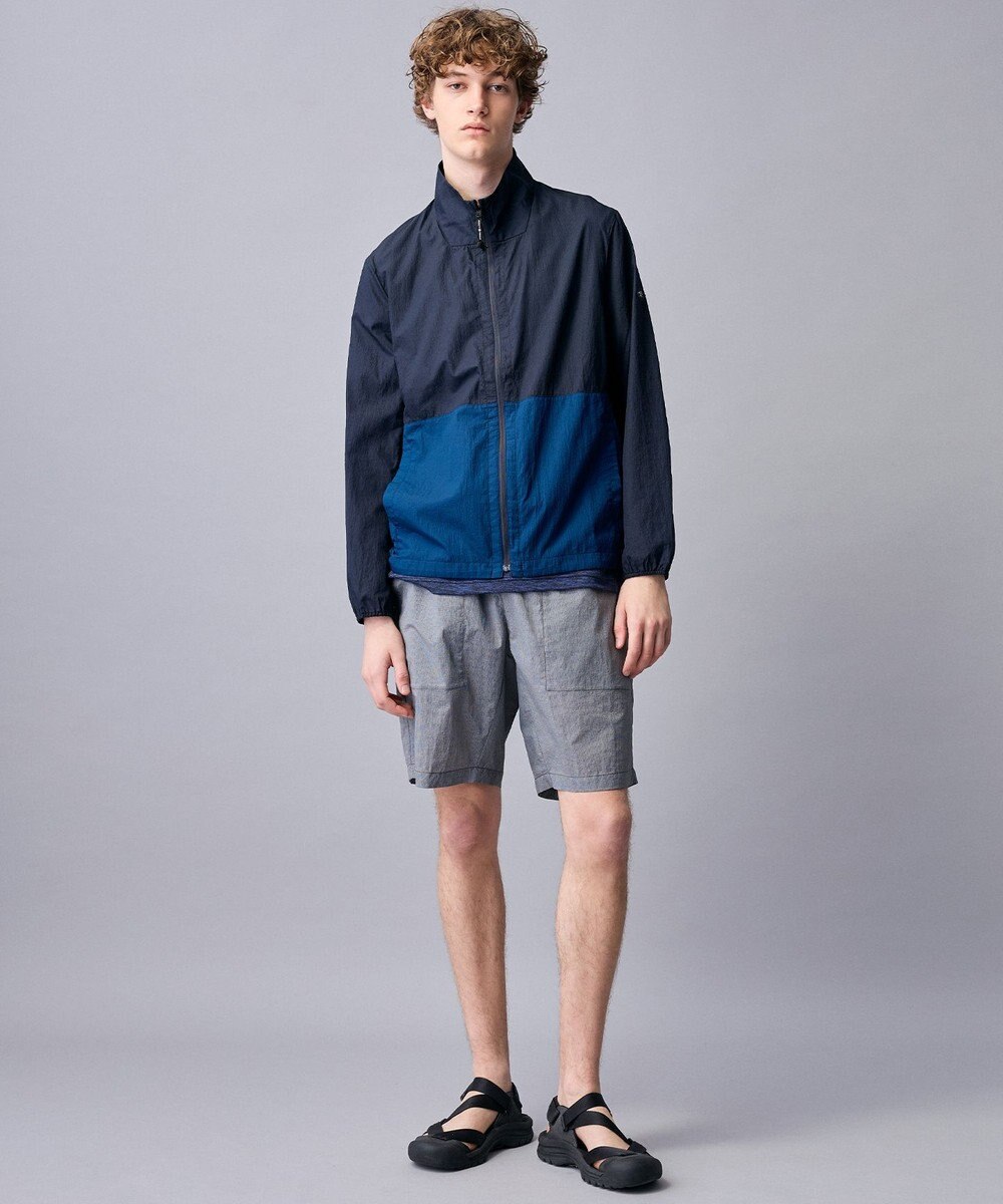 JOSEPH ABBOUD MOUNTAIN 【軽量/ECO撥水/ポケッタブル】ナイロンフライリップ ブルゾン 