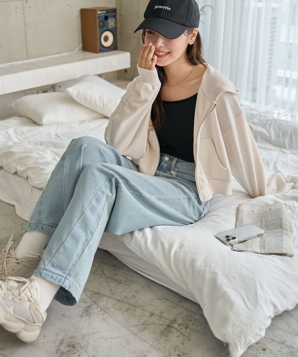 WEGO ショートジップパーカー 