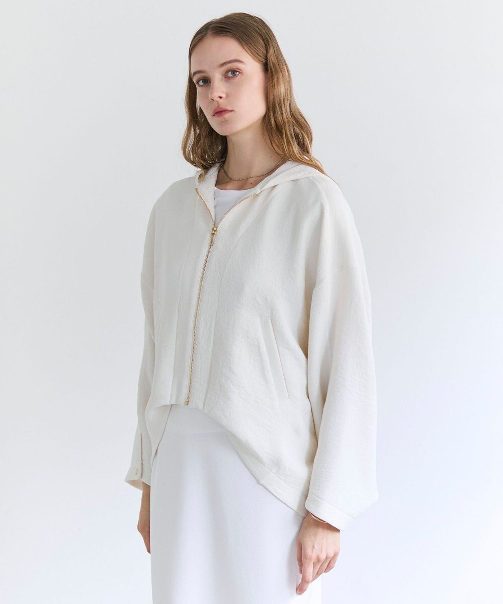 BEIGE， BROOM / スウェット風コンパクトライトパーカー 