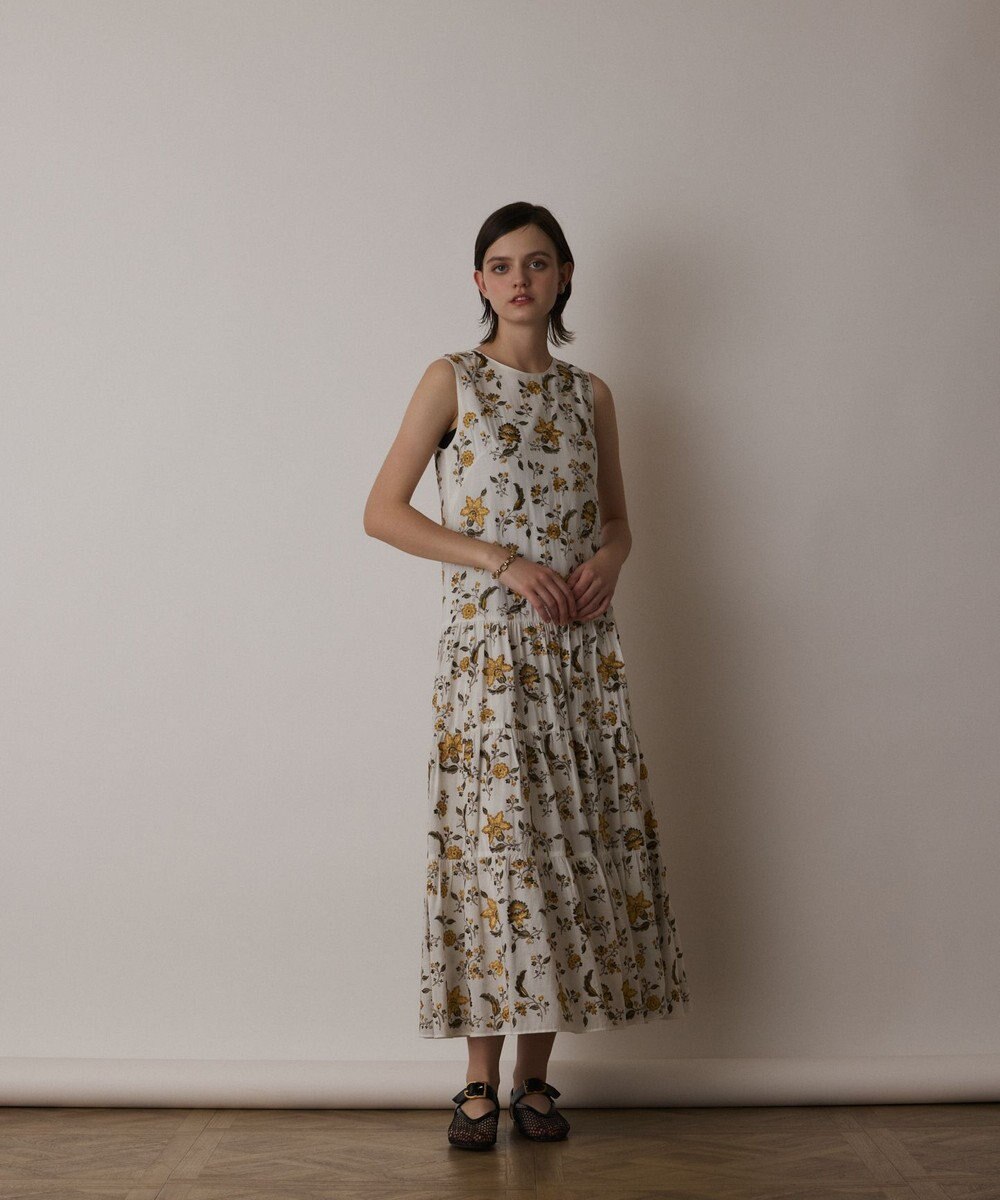 GRACE CONTINENTAL ティアードロングワンピース 