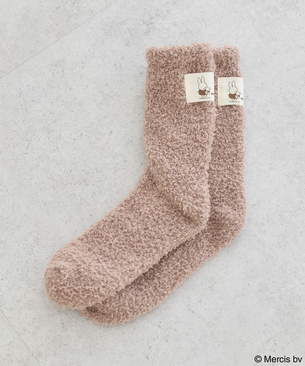 earth music&ecology miffy/earth タグ付モコモコソックス 