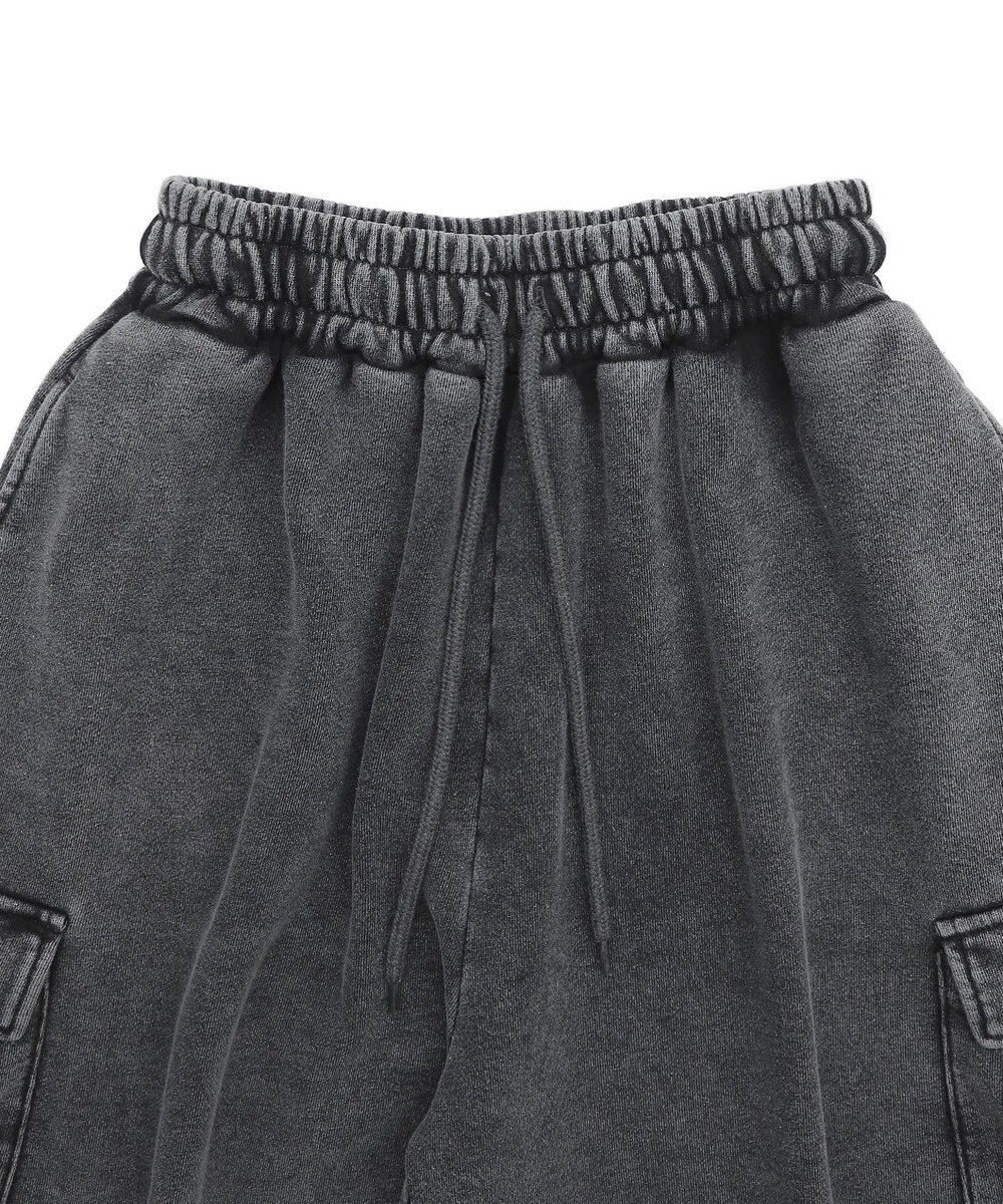 WEGO 【ウエストゴム】スウェットカーゴハーフパンツ 