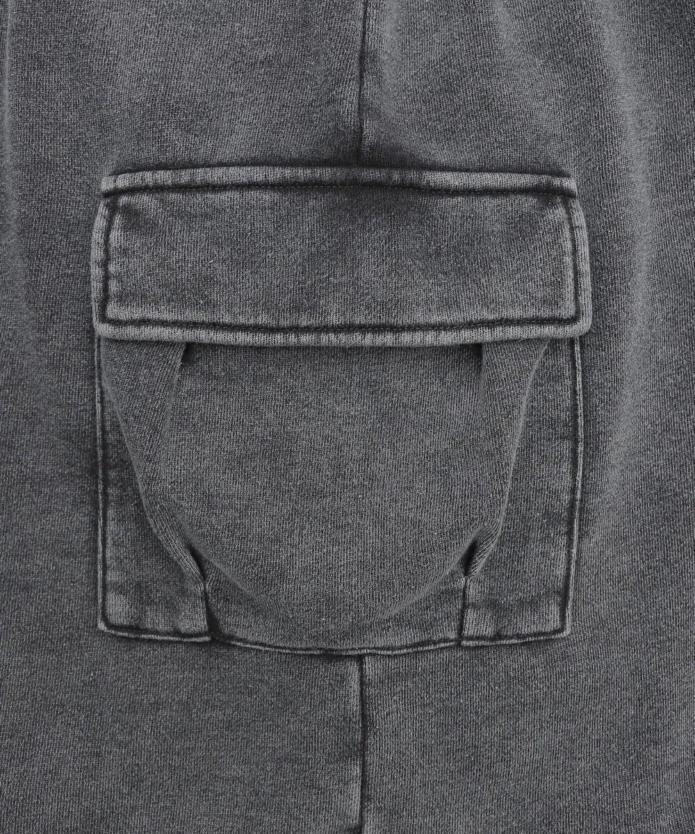 WEGO 【ウエストゴム】スウェットカーゴハーフパンツ 