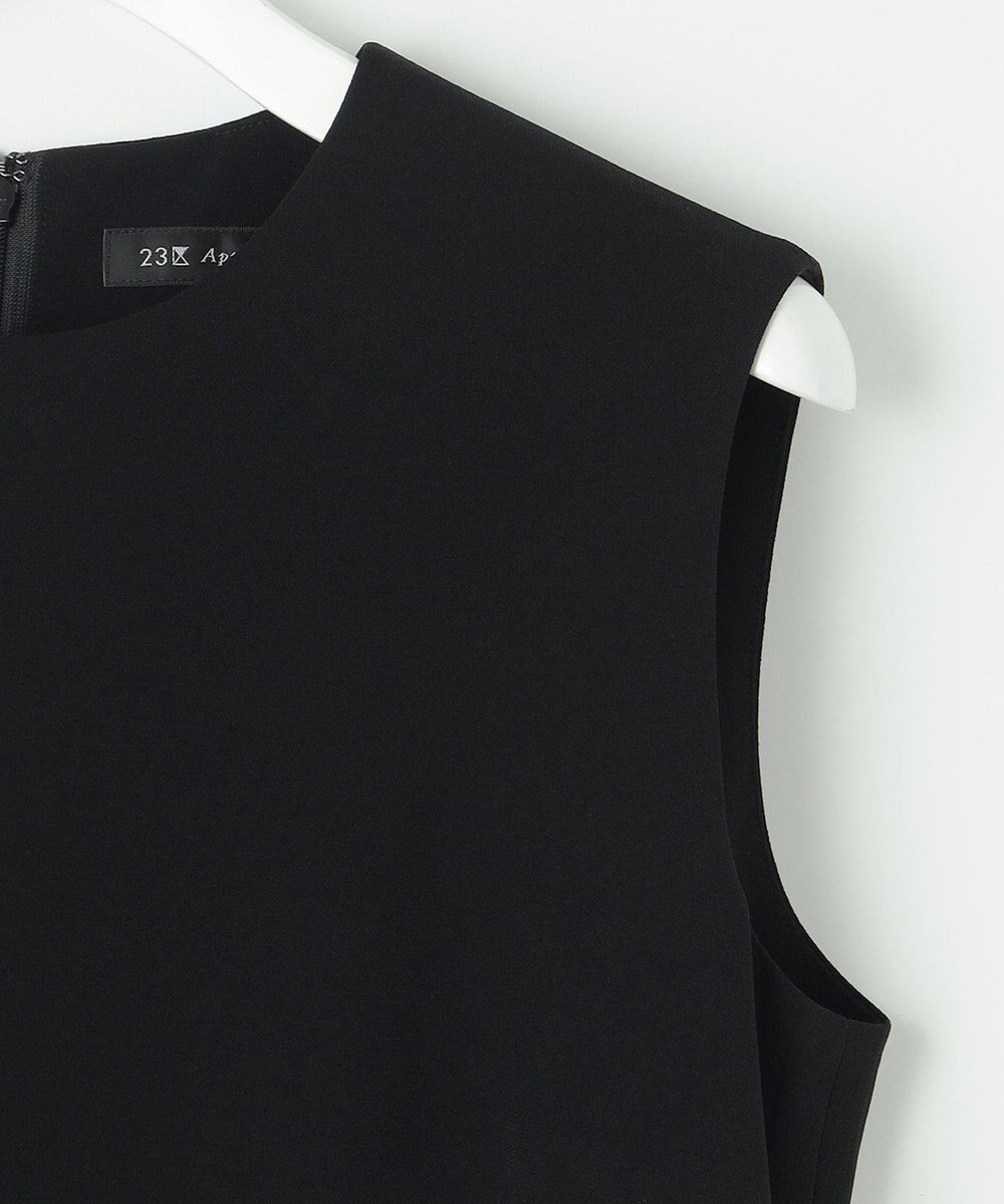 23区 【APPLAUDIR】クリアジョーゼットコンビ ドレス 