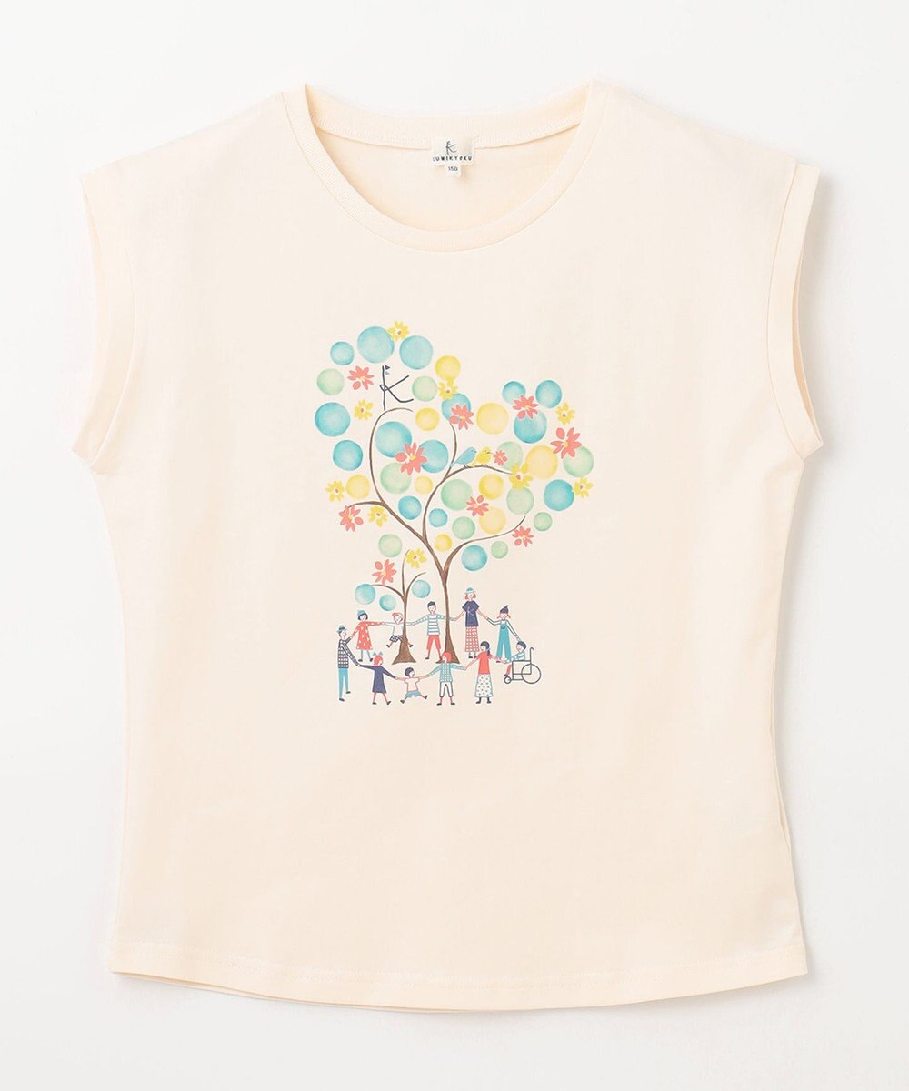 組曲 KIDS 【150-160㎝】【UVケア】グリーンバンド Tシャツ 