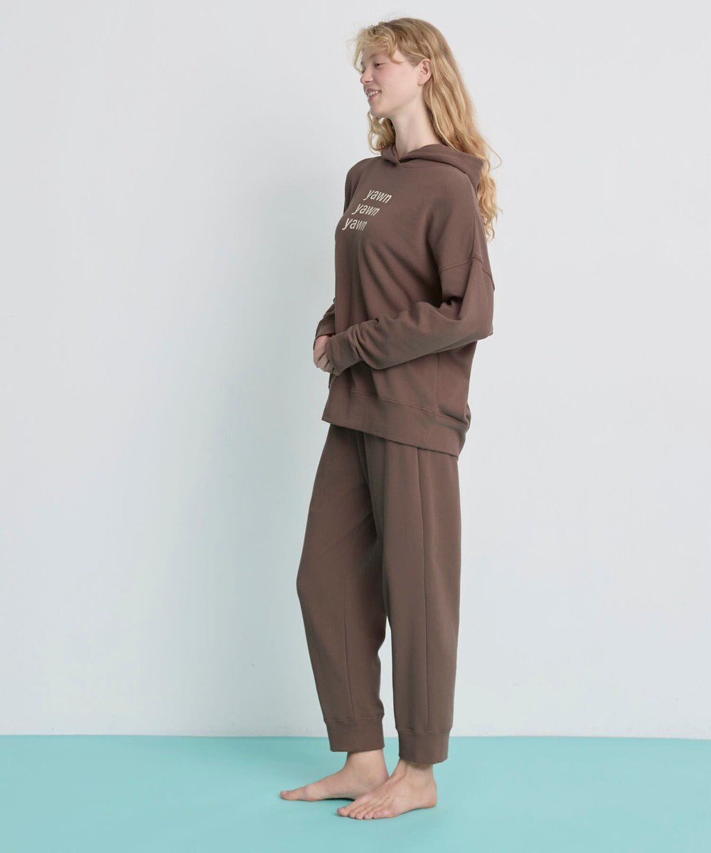 une nana cool 【綿混】あくびのお嬢さんの裏毛フーディーパジャマ 