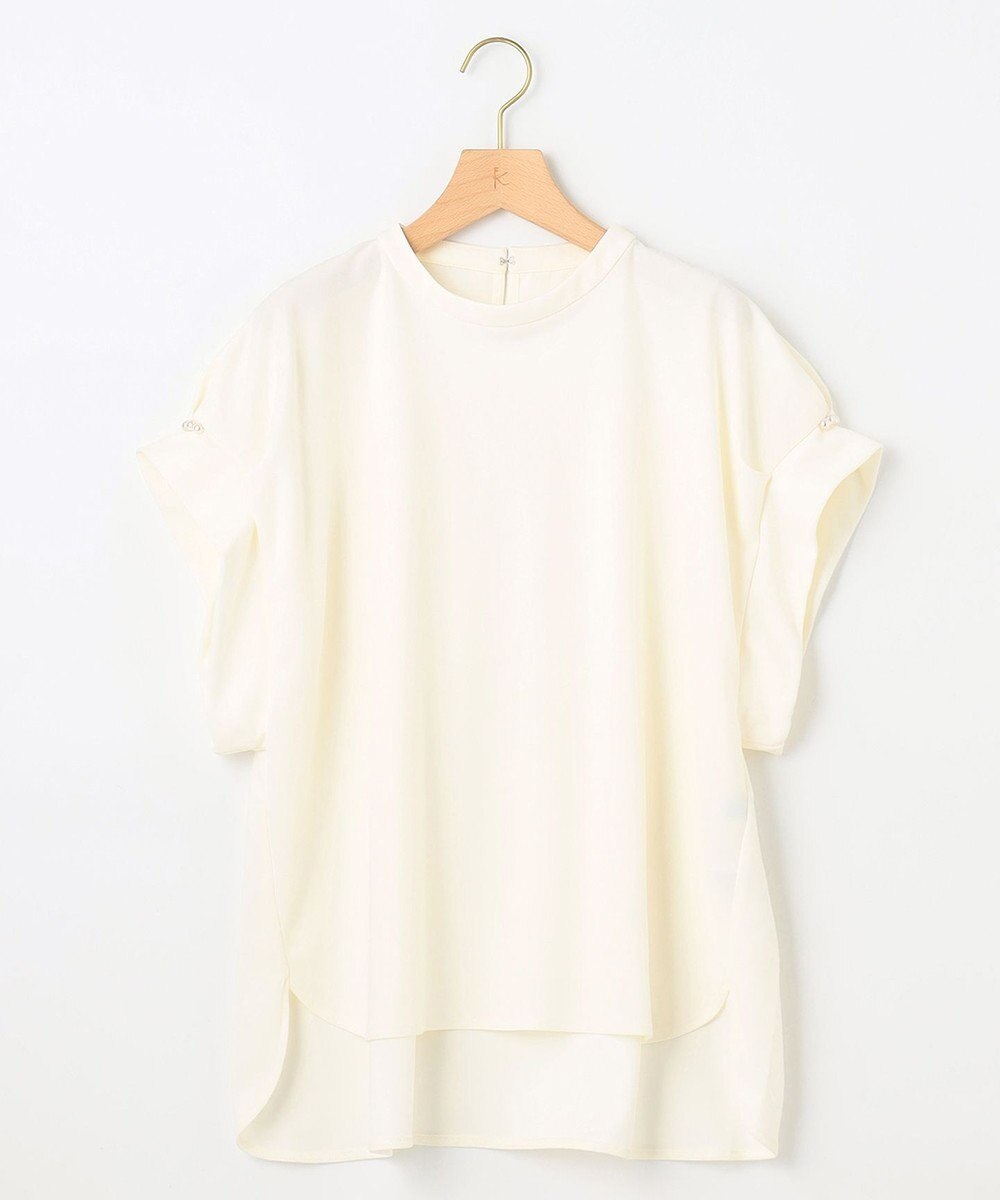 組曲 L 【WEB限定】ライトジョーゼット袖タック ブラウス 