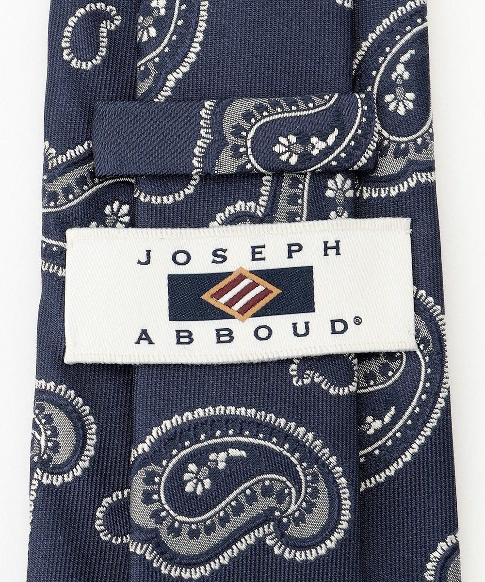 JOSEPH ABBOUD 【日本製】ネイビーペイズリー ネクタイ 