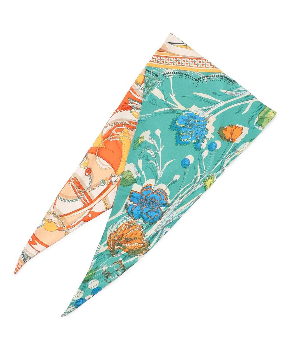 23区 manipuri コラージュブルーム/ダングルベルト ダイヤ シルク スカーフ 