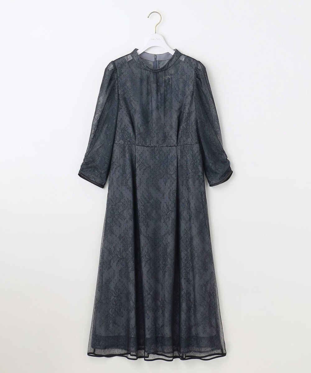 ANY SIS 【Lily calin】バイカラードットチュール ドレス 