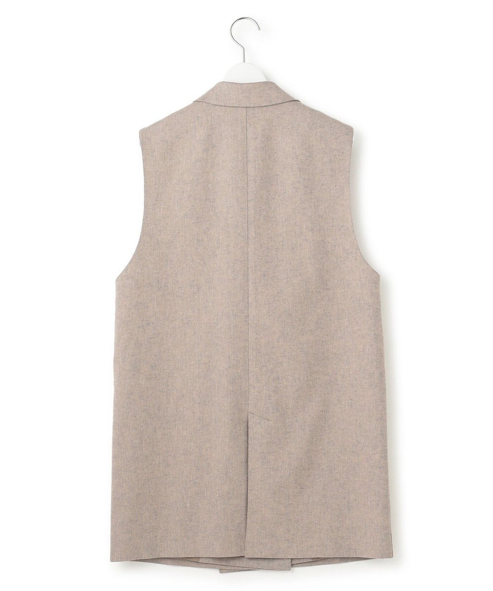 23区 【セットアップ対応】リネン ミックスツイード ジレ 