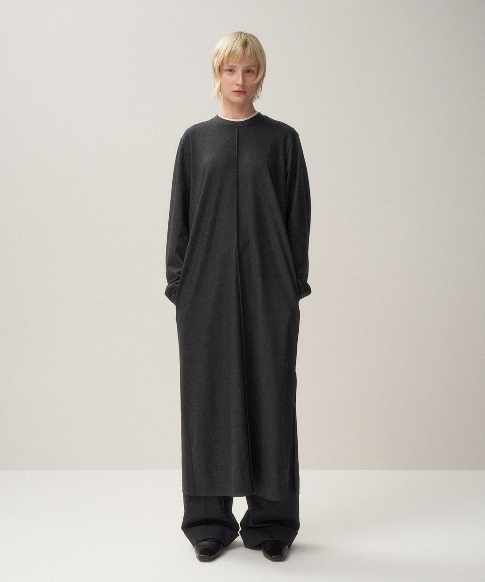 ATON MERINO COLLEGE JERSEY | クルーネックドレス 