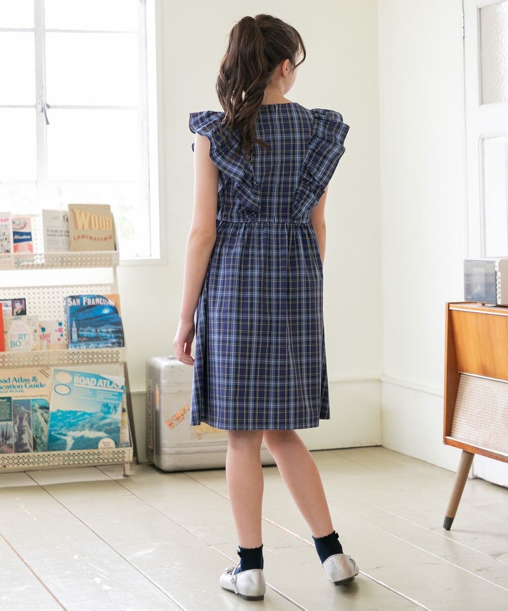 組曲 KIDS 【150-160㎝】チェック ワンピース 