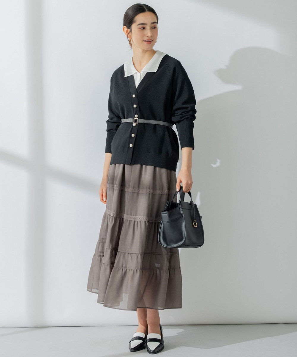 組曲 L 【人気商品が春カラーで登場！】スポンディッシュニット カーディガン 