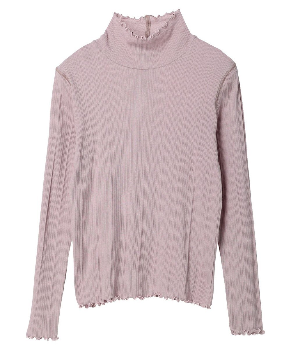 earth music&ecology コットンシアータートルネックプルオーバー 