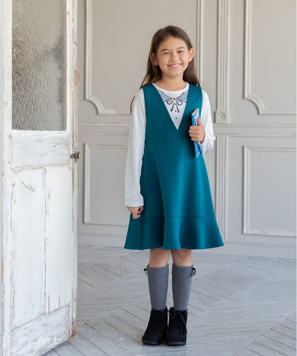 組曲 KIDS 【150-160㎝】【前後着用可】2WAY ジャンスカ 