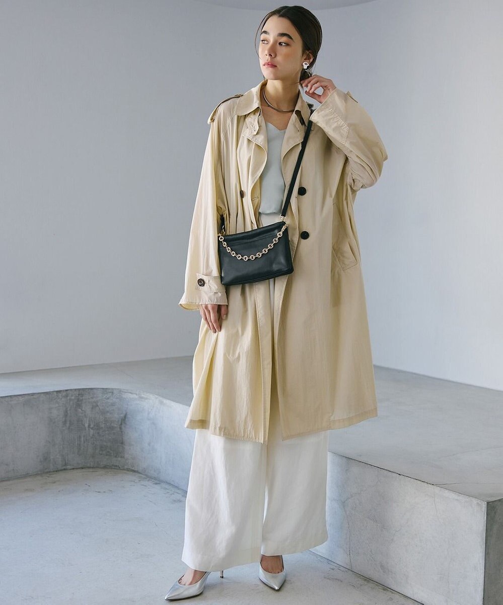 TOPKAPI 【TREASURE TOPKAPI】スムース レザー チェーン付き スワローマチ ミニ ショルダー バッグ 