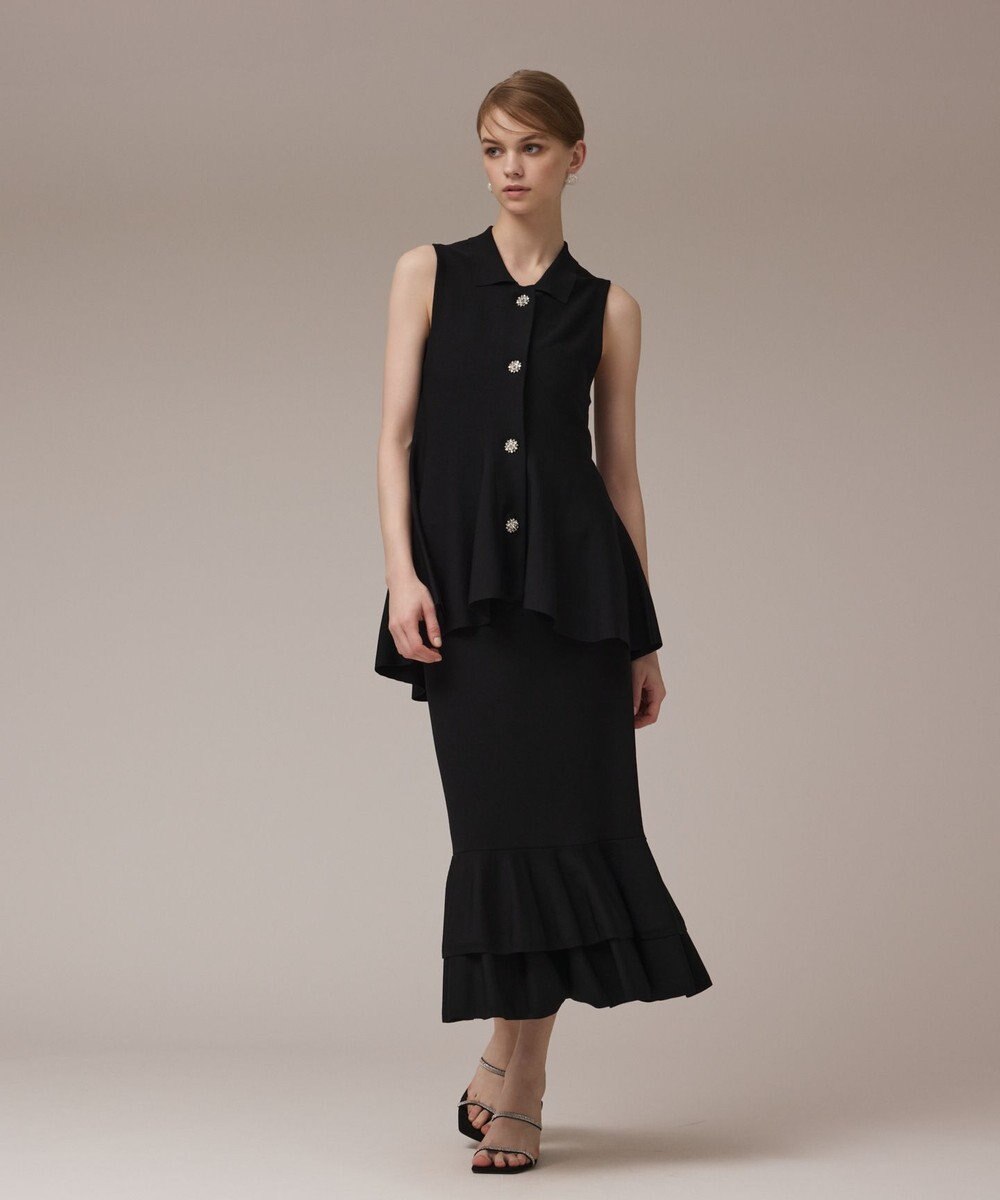 GRACE CONTINENTAL ビジューニットベスト 