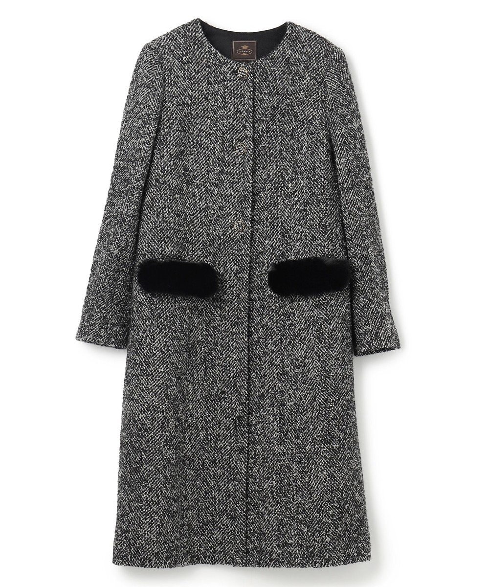 TOCCA 【消臭】SNOWBERRY POCKET TWEED コート 