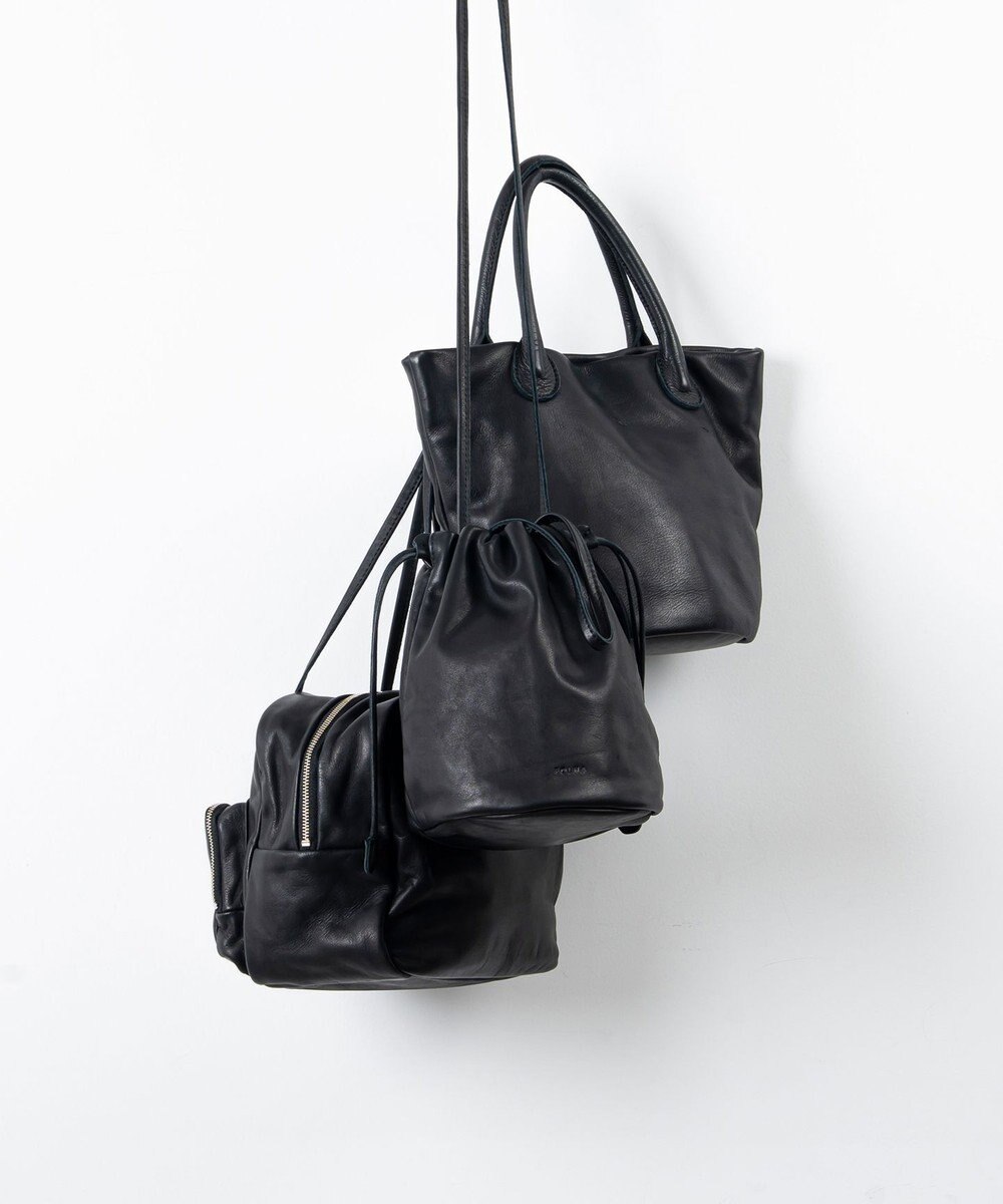 FOLNA RD ソフトレザーフロントポケットボストンバッグ 