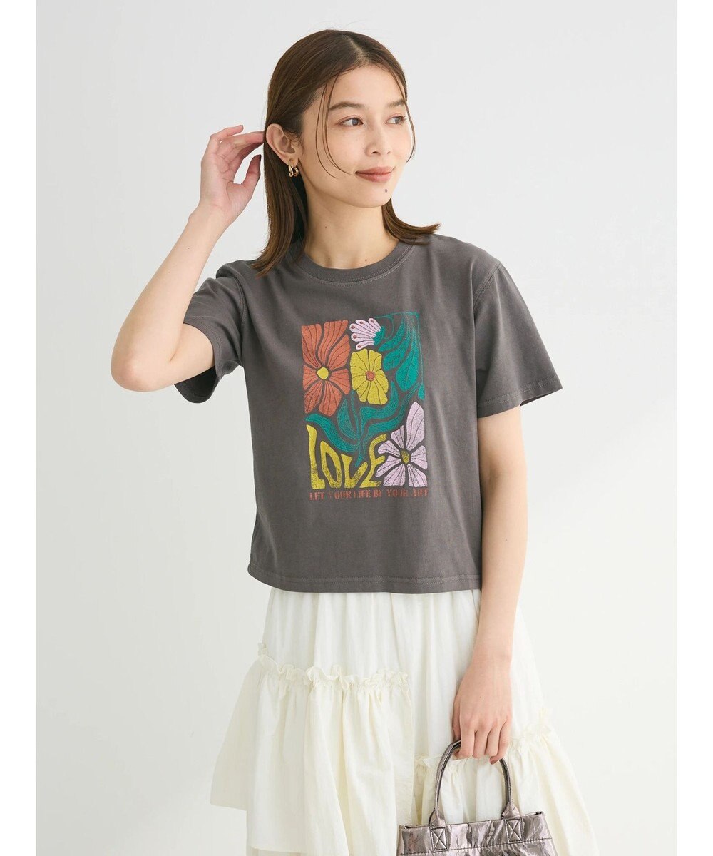 Green Parks ・Ｄｏｕｂｌｅ　Ｆｌａｇｓウ゛ィンテージライクプリントＴ 