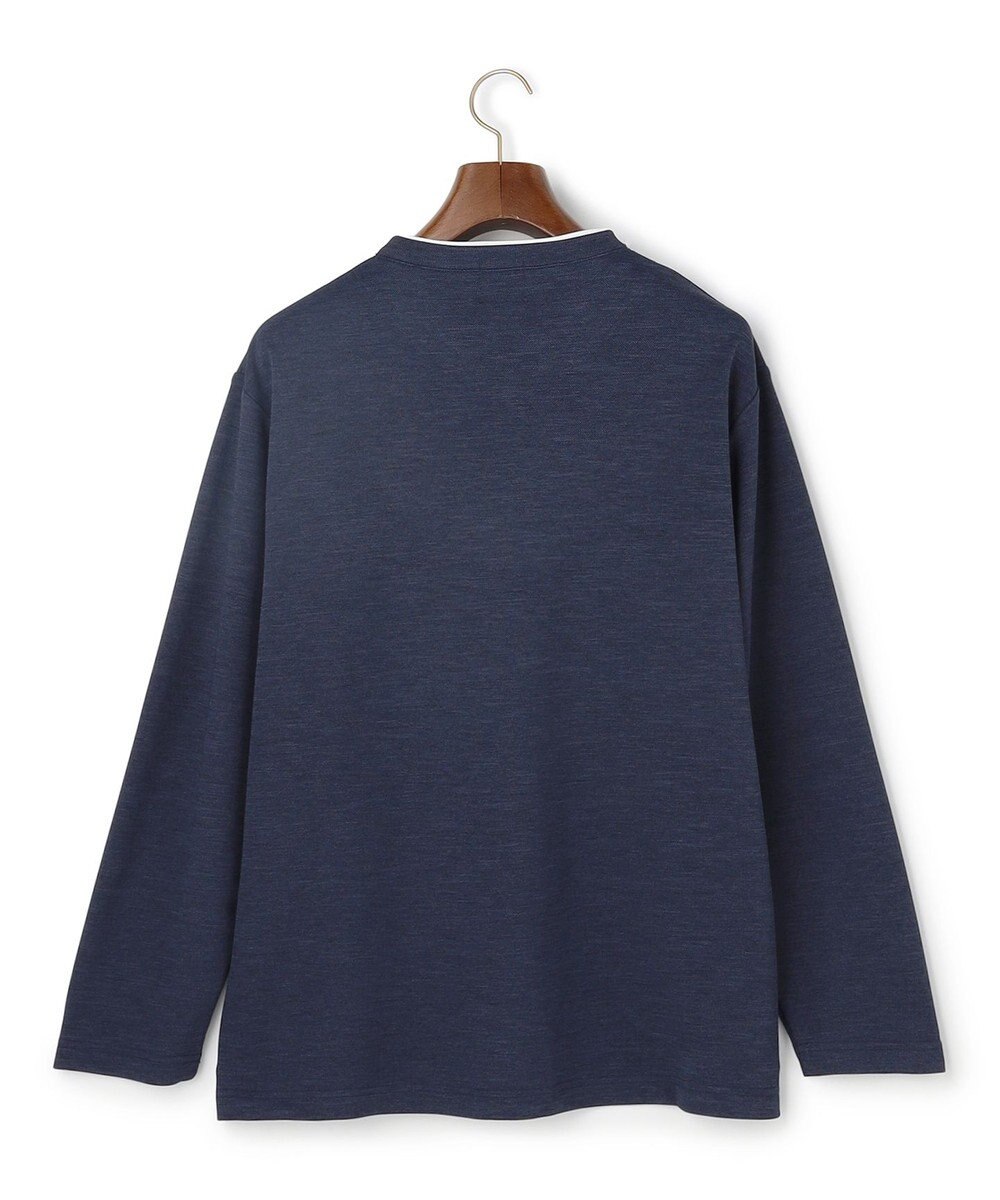 J.PRESS MEN 【WEB・一部店舗限定】Ｖネックフェイクレイヤード ロングスリーブTシャツ 