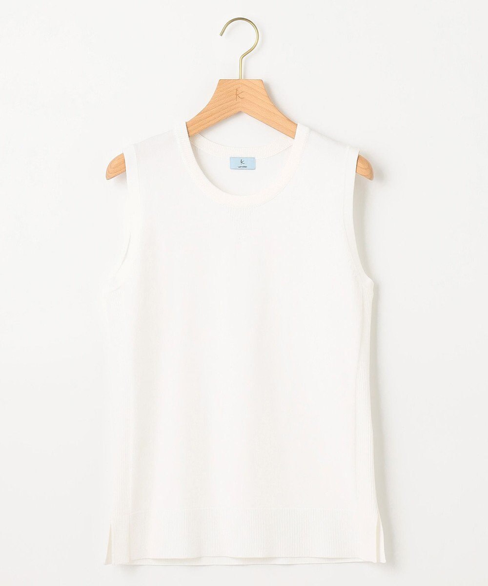 組曲 【洗える・アンサンブル対応】MINAノースリーブ ニット 