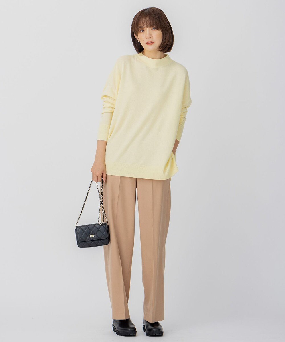 23区 L 【CLASSY.1月号掲載】ウールミルドストレッチ ワイドパンツ 