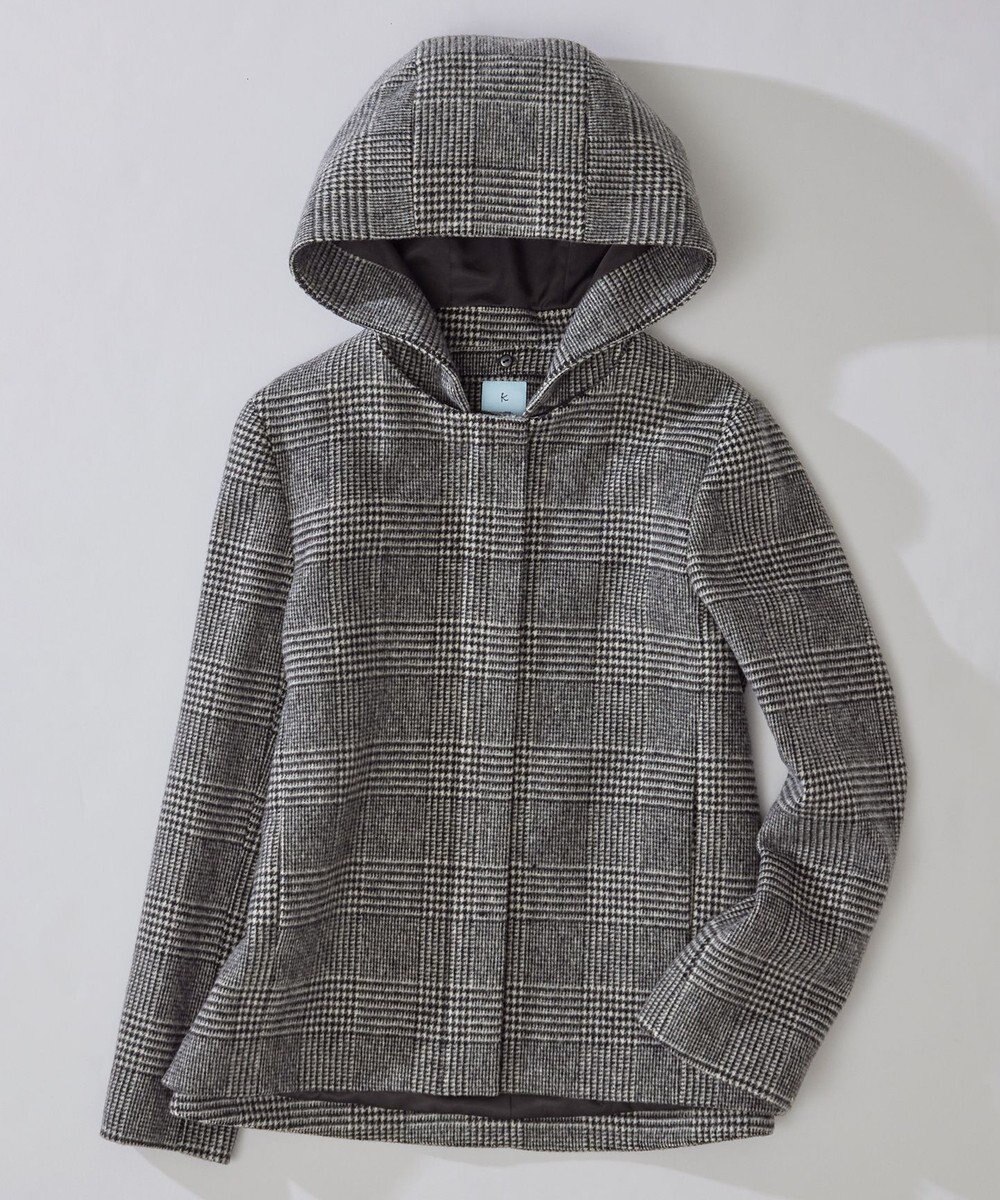 組曲 2WAYショートビーバー フーテッドコート 