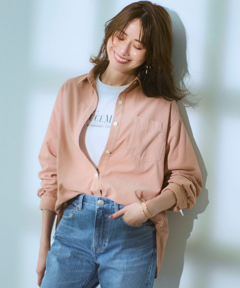 23区 【見上愛さん着用/Oggi11月号掲載】コットン コーデュロイ シャツ 