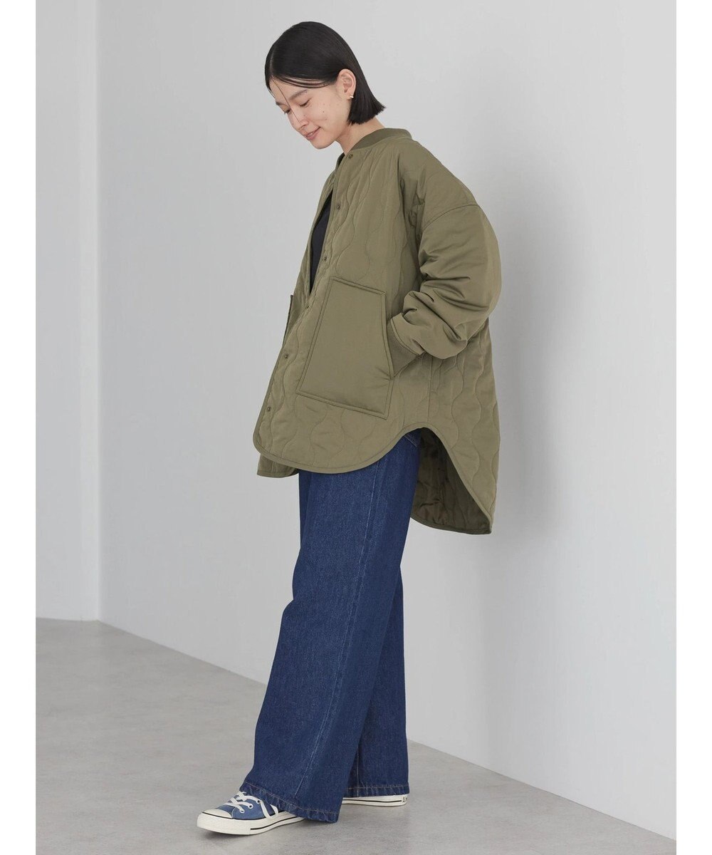 AMERICAN HOLIC キルポカリブ付きキルティングブルゾン 