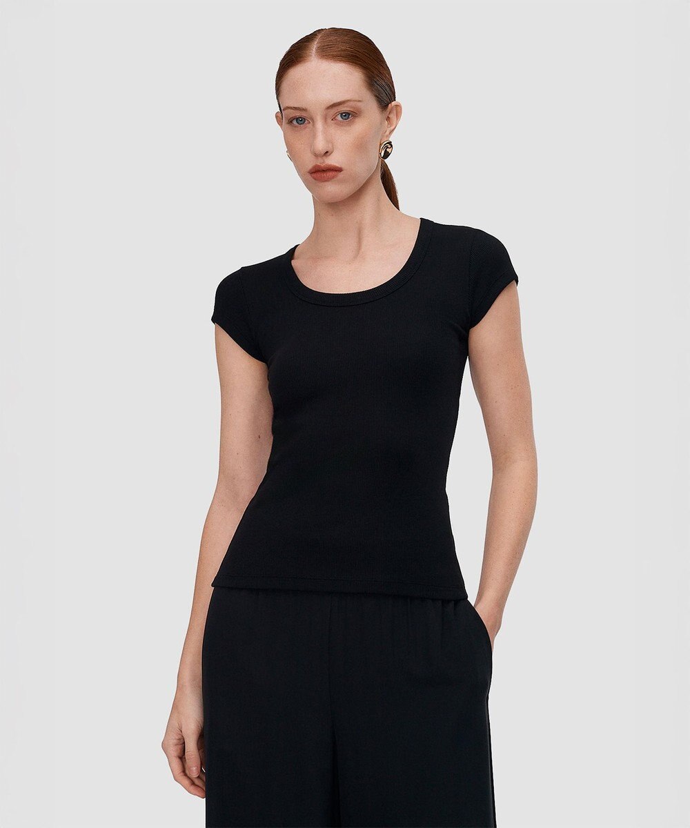 JOSEPH コットンリブ　トップ 