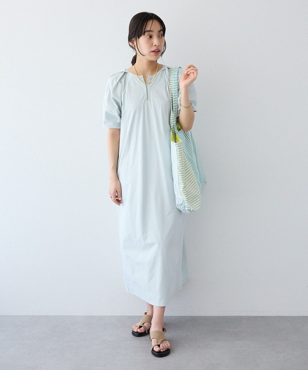 CRAFT STANDARD BOUTIQUE ポーチ付きバルーンスリーブワンピース 